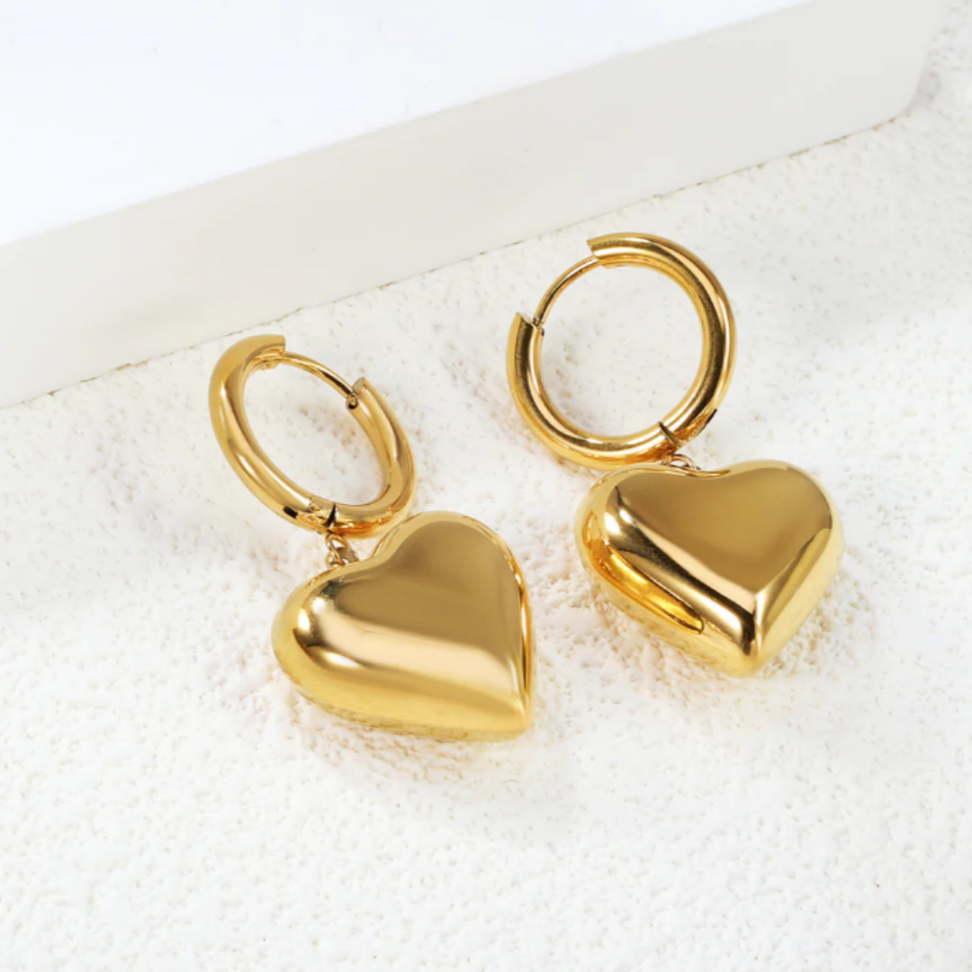 Huggie Heart Earrings