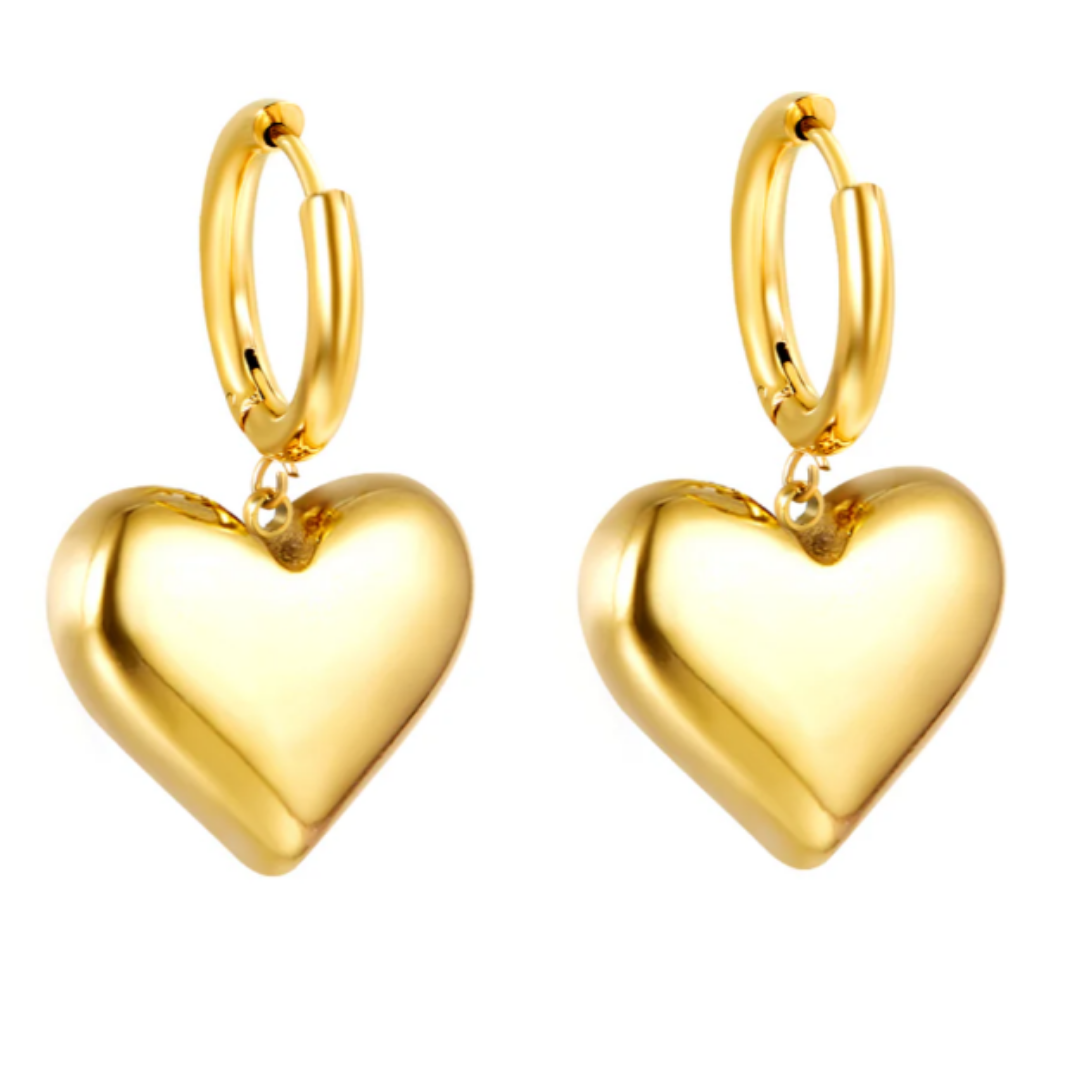 Huggie Heart Earrings