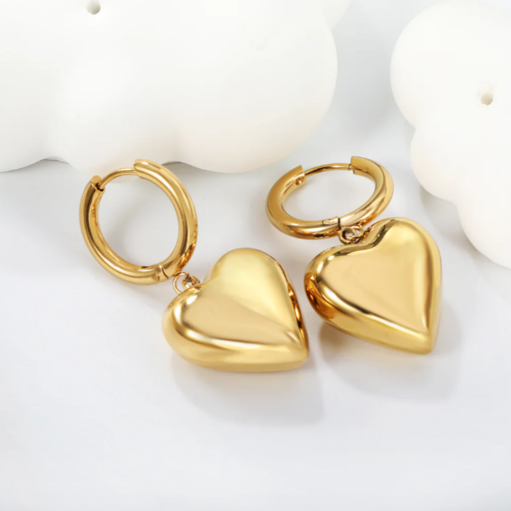 Huggie Heart Earrings