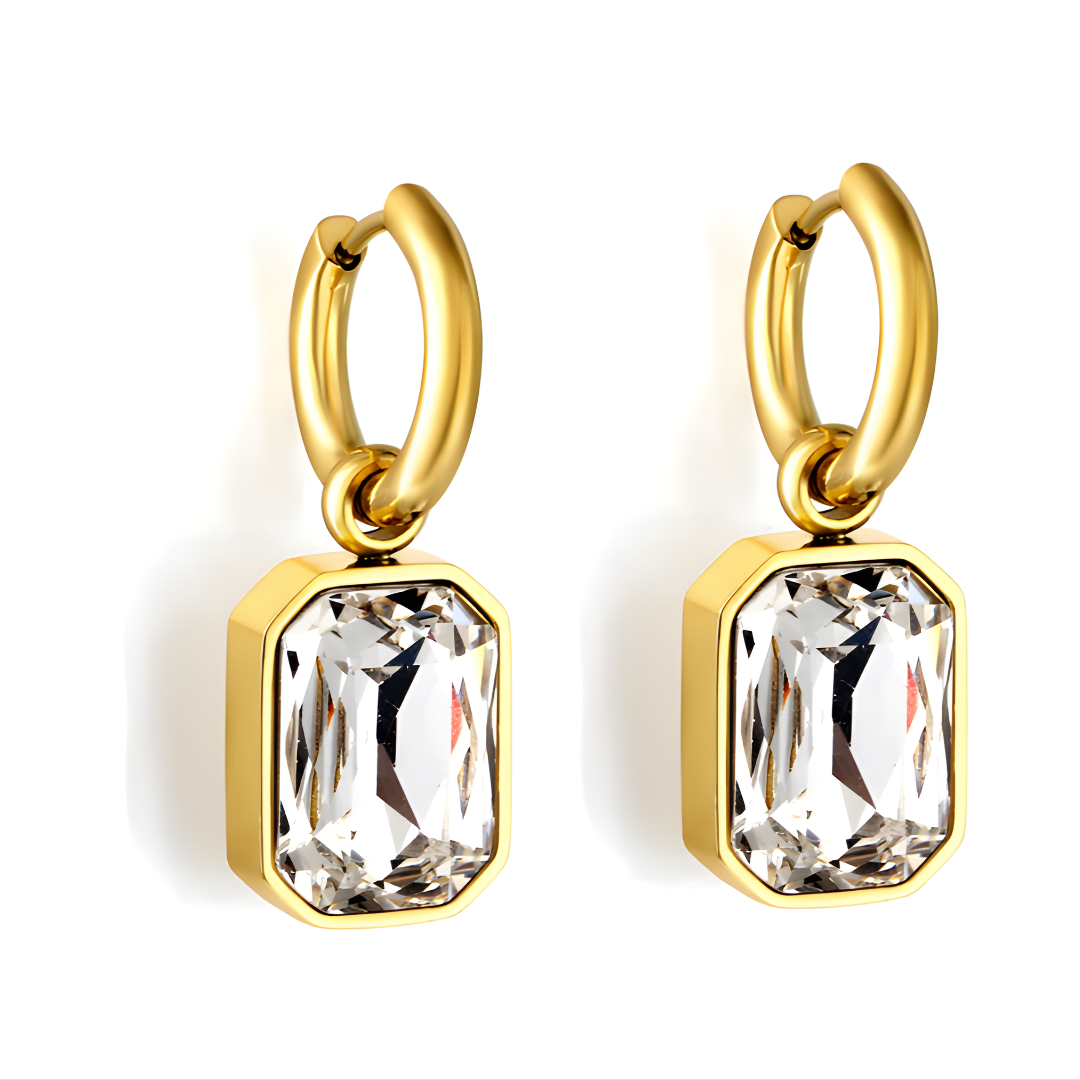 Rectangular Diamond earrings