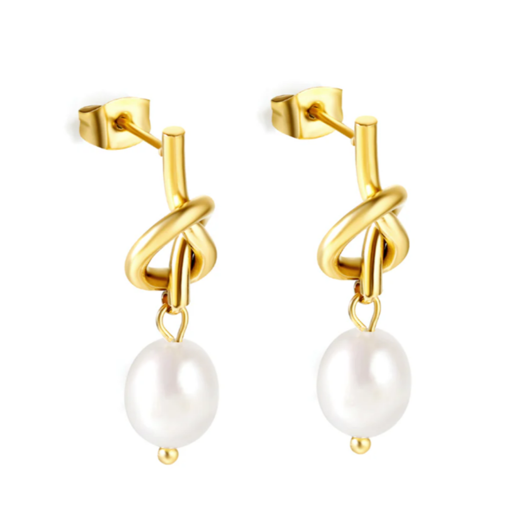 Pearl Knot Earrings