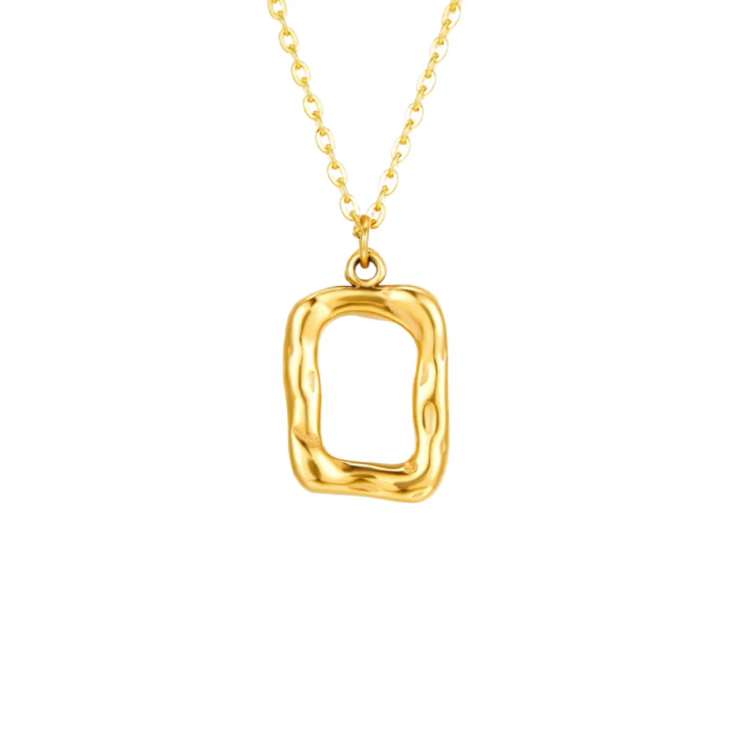 Textured Square Necklace