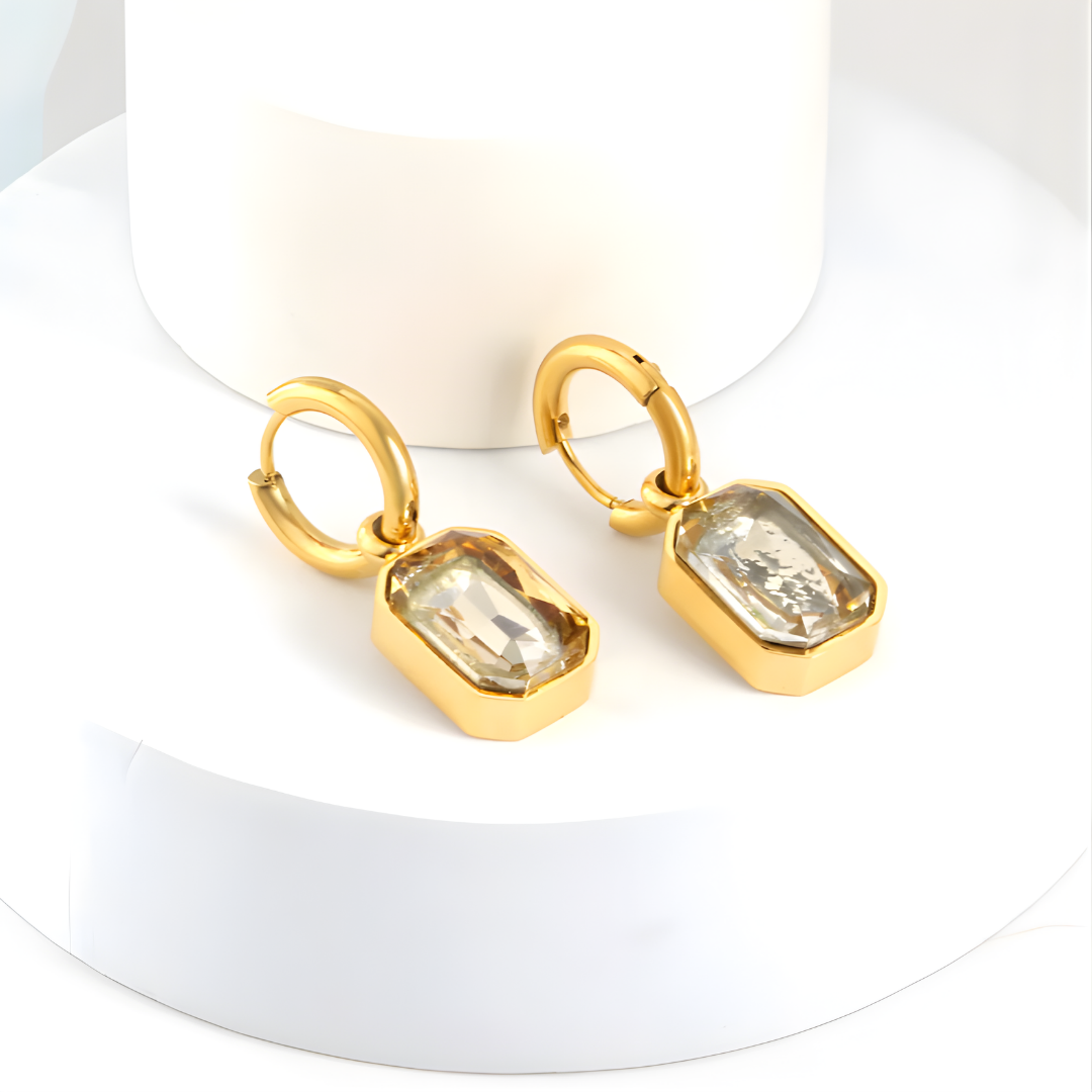 Rectangular Diamond earrings
