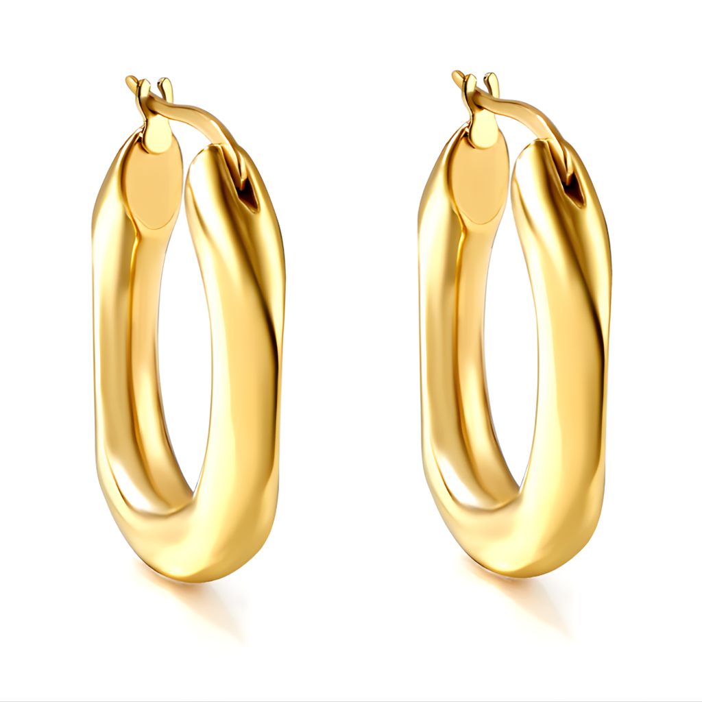 Rectangular Hoop Earrings