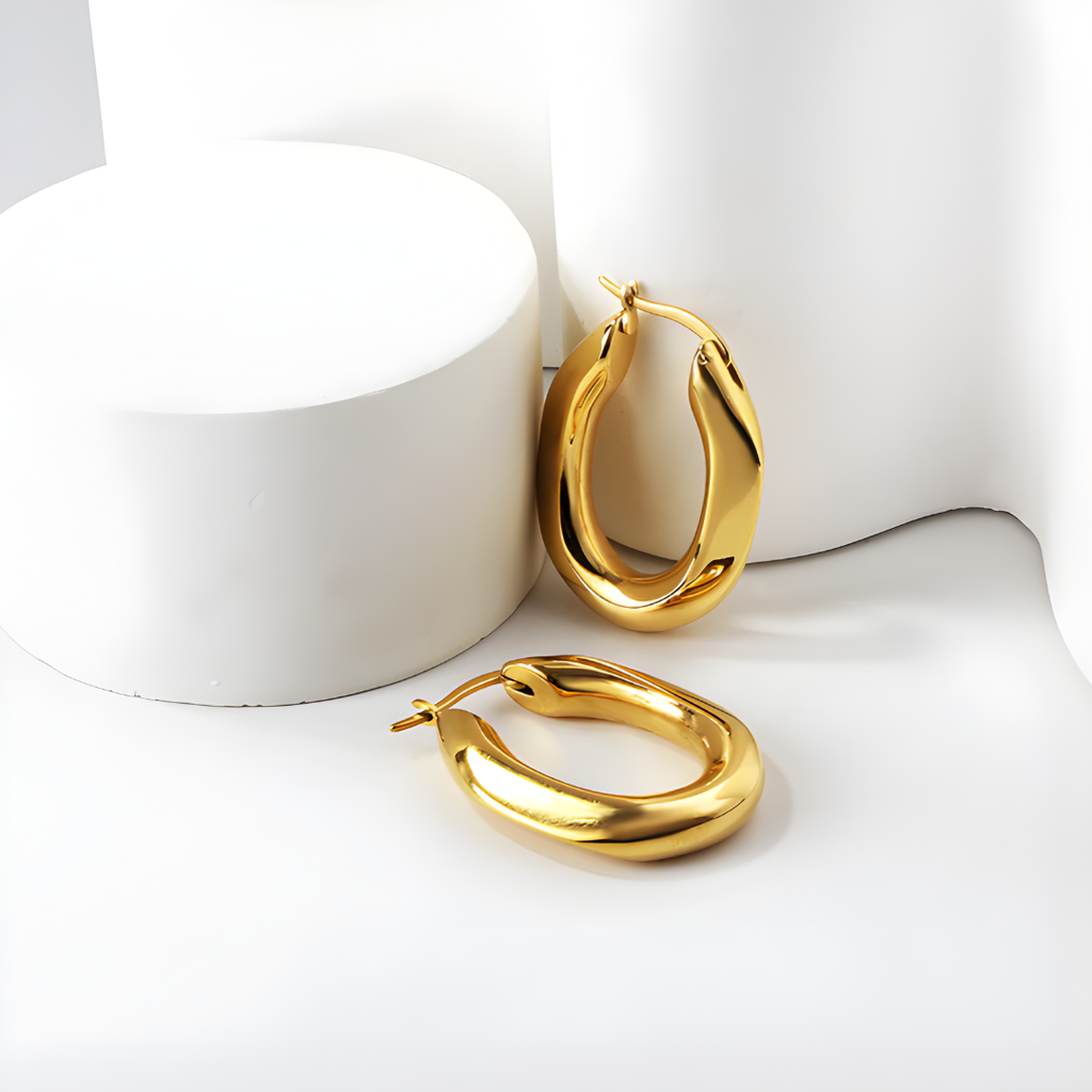 Rectangular Hoop Earrings