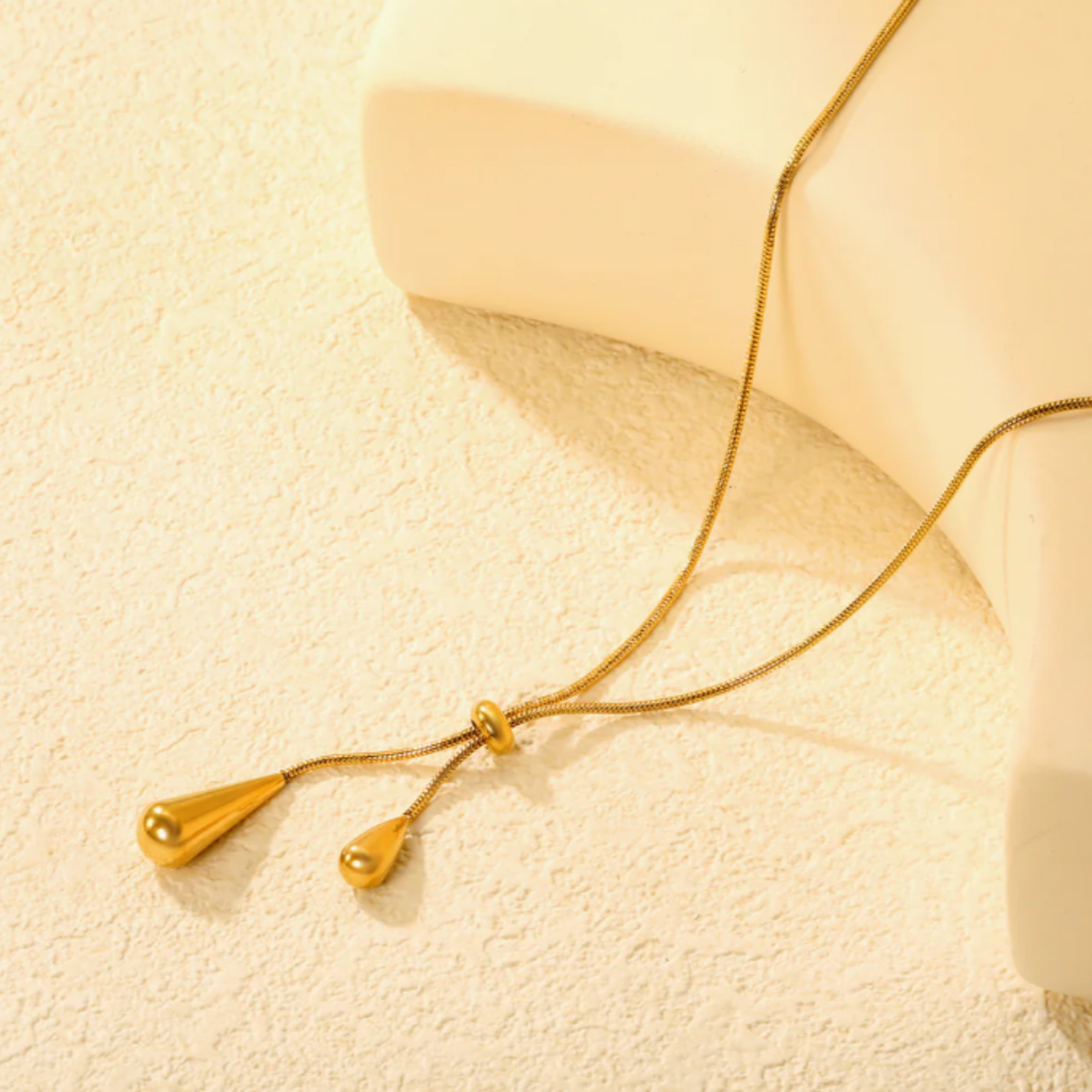 Elegant Drop Duo Necklace