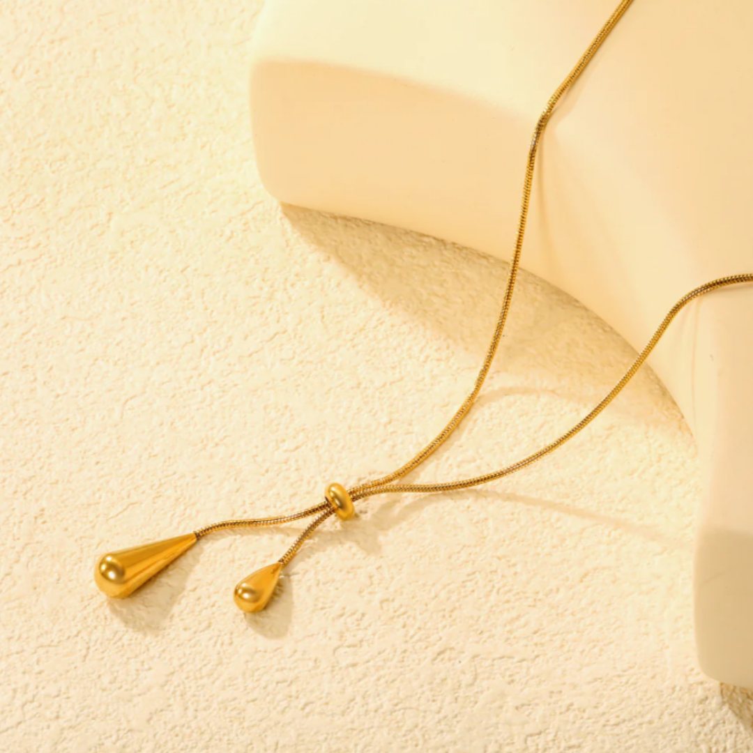 Elegant Drop Duo Necklace