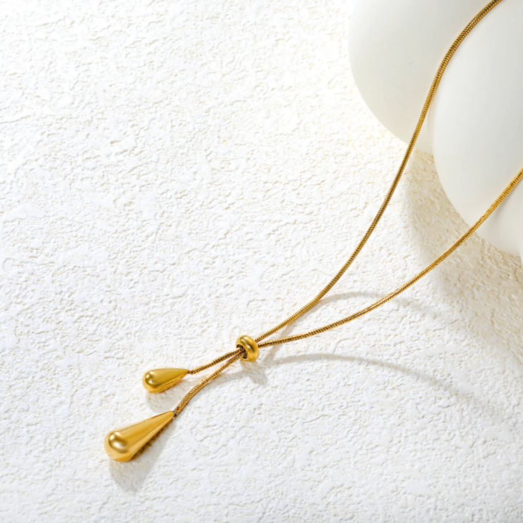 Elegant Drop Duo Necklace