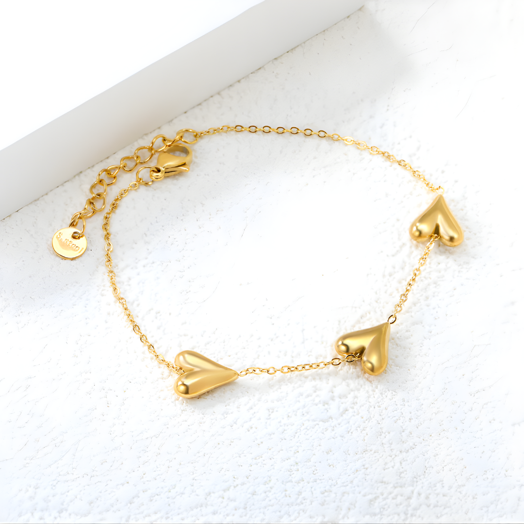 Trinity of Hearts Bracelet