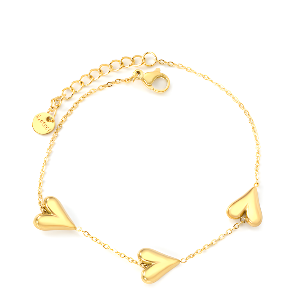 Trinity of Hearts Bracelet