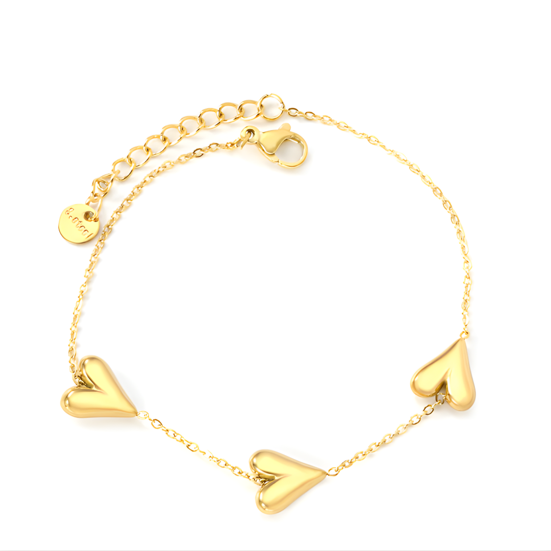 Trinity of Hearts Bracelet