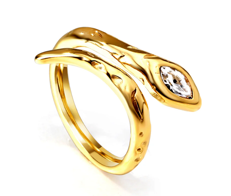 Snake Diamond Ring
